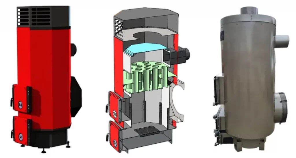 Внешний вид котла воздушного отопления