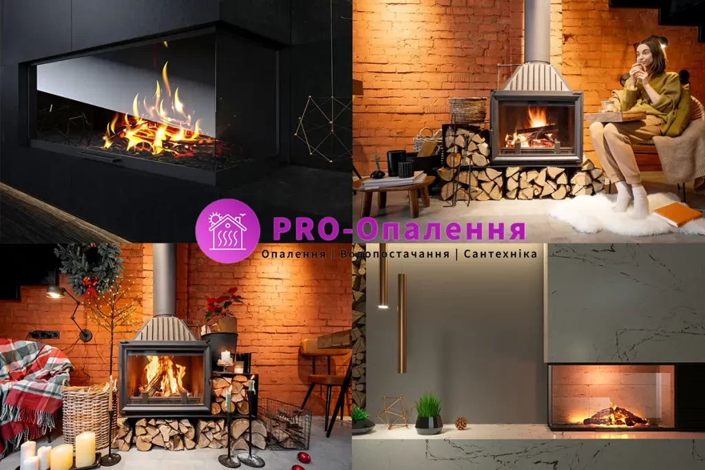 Приклад каміна в повітряній системі опалення