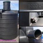 Пластикова ємність для вигрібної ями на 5000 літрів