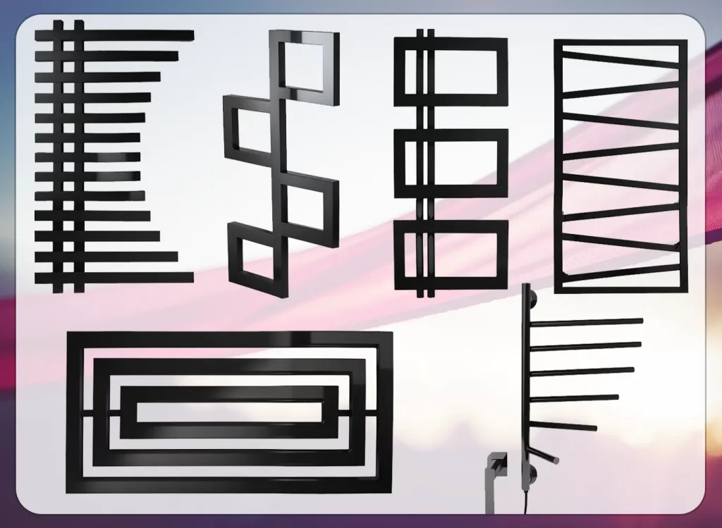 Дизайнерские электрические полотенцесушители разной формы