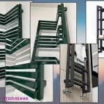 Электрические полотенцесушители: угловой и с полочками, фото