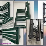 Електричні рушникосушки незвичної форми: кутова та з поличками