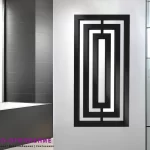 Дизайнерский электрический полотенцесушитель в ванной