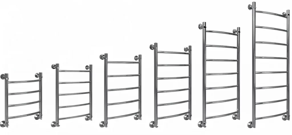 ТОП-6 размеров полотенцесушителей