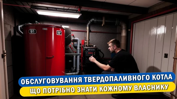 Обслуговування твердопаливного котла