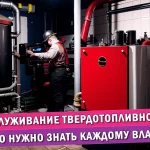 Обслуживание твердотопливного котла