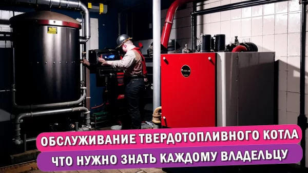 Обслуживание твердотопливного котла