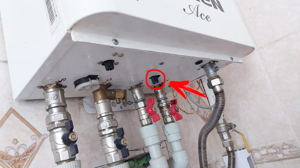 Кран підживлення системи опалення на газовому котлі