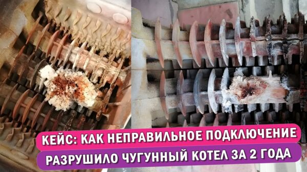 Обложка статьи: Как неправильное подключение разрушило чугунный котел