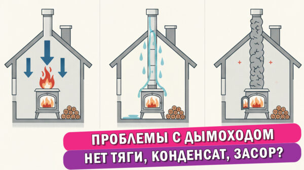 Статья "Проблемы с дымоходом: нет тяги, конденсат, засор – что делать?"