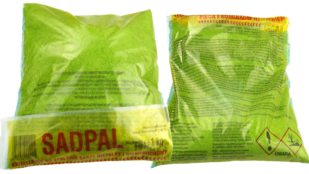 Фото: Sadpal порошок для чистки котлів і димоходів