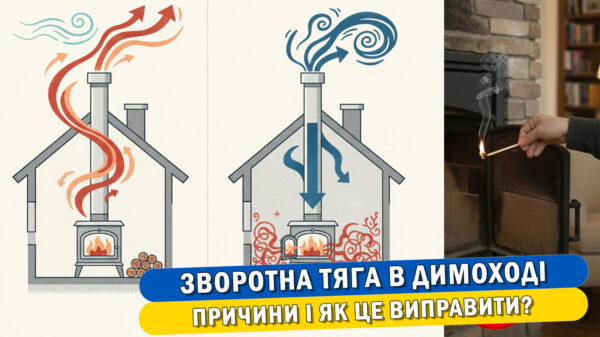 Стаття "Зворотна тяга в димоході: причини і як це виправити?"