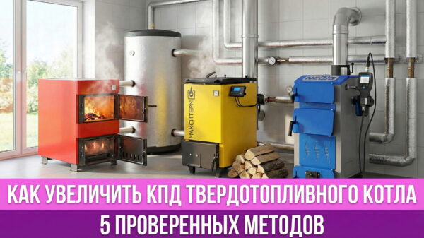 Обложка статьи "Как увеличить КПД твердотопливного котла"