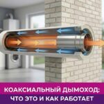 Обложка статьи "Коаксиальный дымоход: что это, принцип работы и правила монтажа"