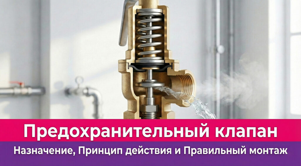 Обложка статьи "Предохранительный клапан: что это, принцип работы, правильный монтаж"