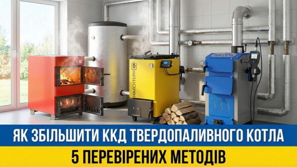 Обкладинка статті "Як збільшити ККД твердопаливного котла"
