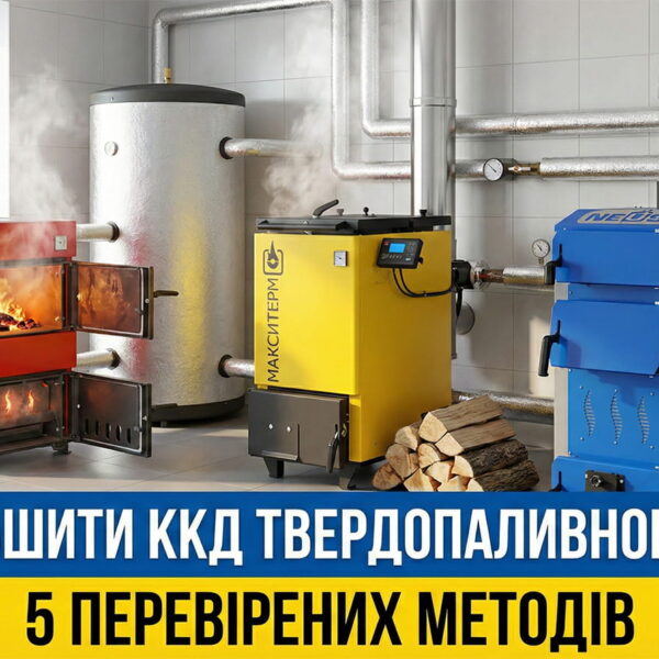 Обкладинка статті "Як збільшити ККД твердопаливного котла"