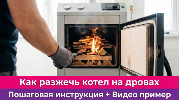 Обложка статьи "Как разжечь котел на дровах: Видео и Пошаговая инструкция"