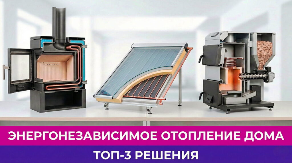 Обложка статьи "Как сделать энергонезависимое отопление частного дома: ТОП-3 решения"