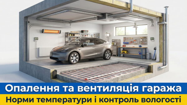 Обкладинка статті "Опалення та вентиляція гаража: норми температури і контроль вологості"