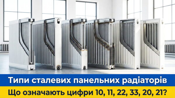 Обкладинка статті "Типи сталевих панельних радіаторів: що означають цифри 10, 11, 20, 21, 22, 33 тощо?"