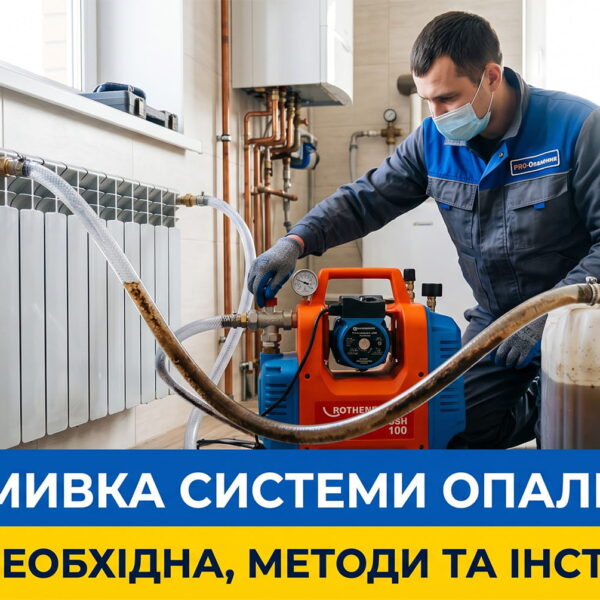 Обкладинка статті "Промивка системи опалення: коли необхідна, методи та інструкція".