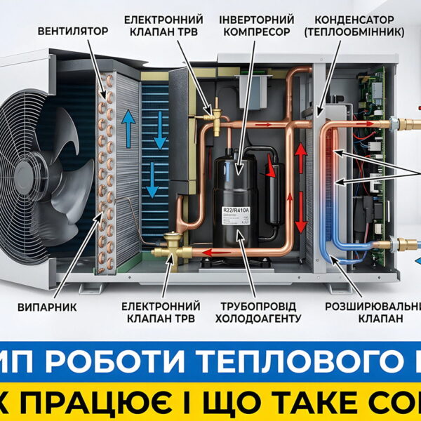 Обкладинка статті "Принцип роботи теплового насоса: простими словами"