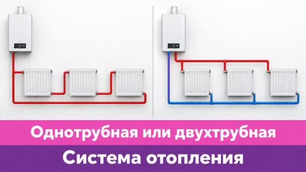 Обложка статьи "Однотрубная или двухтрубная система отопления".