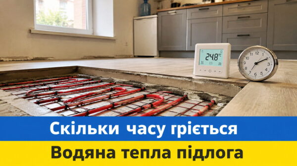 Стаття "Скільки часу нагрівається водяна тепла підлога".