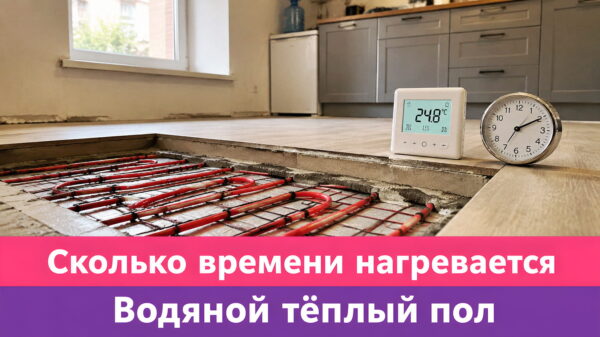 Обложка статьи "Сколько времени нагревается водяной теплый пол".